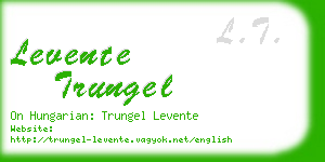 levente trungel business card
